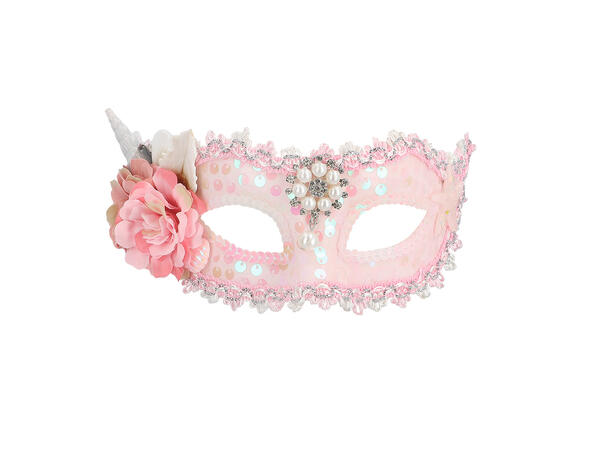 Øyemasske - Mermaid - Rosa m/blonder 1 Øyemaske - Onesize 