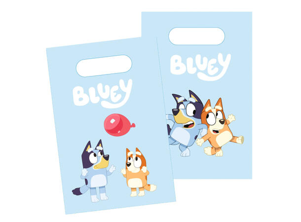 Bluey 8 Godteposer i papir - 16x24 cm 