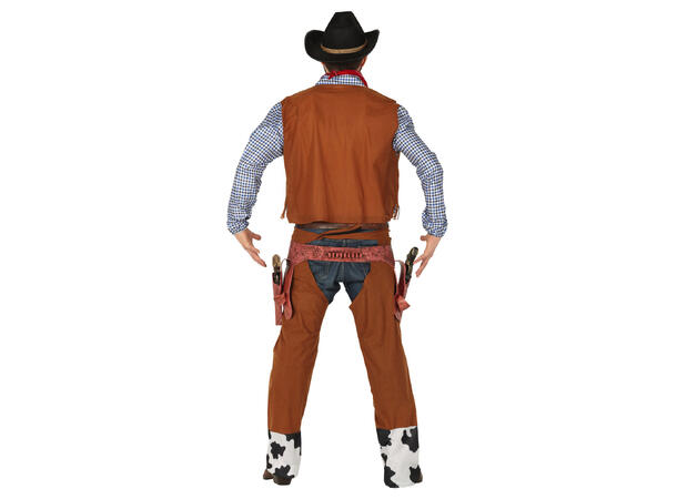 Cowboy - Brun 1 Herrekostyme - Str 48-50 (M) 