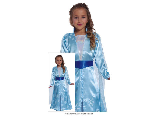 Isprinesse - Barn 1 Barnekostyme - Str 3-4 År (109cm) 