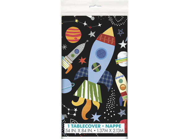 Outer Space 1 Plastikkduk firkantet - 137x214cm