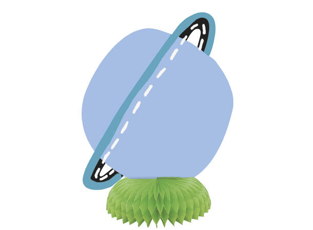 Outer Space 3 Papirdekorasjoner - mini  honeycomb 