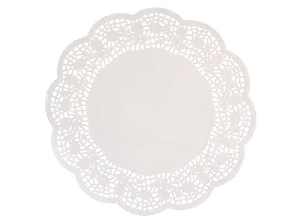 Pynteservietter - Hvit 16 Kakeservietter ( Doilies) - 26,5cm