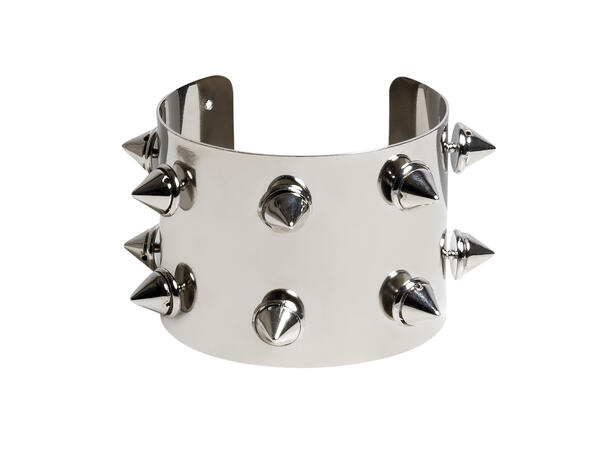 Armbånd med nagler - Sølv 1 Armbånd med nagler i metall 
