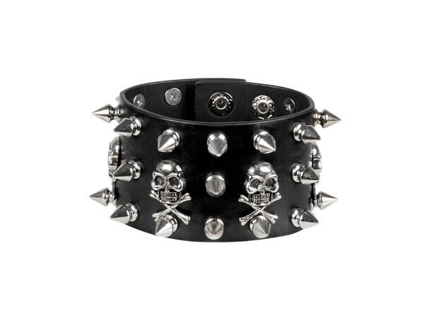 Bredt armbånd med nagler - Biker 1 Armbånd til voksen 