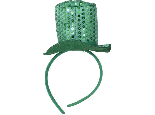 Hårbøyle med hatt - St. Patricks Day 1 Hårbøyle i plast 