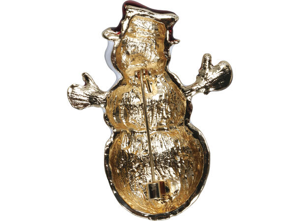 Julebrosje - Snømann 1 Brosje i metall - 5,5cm 