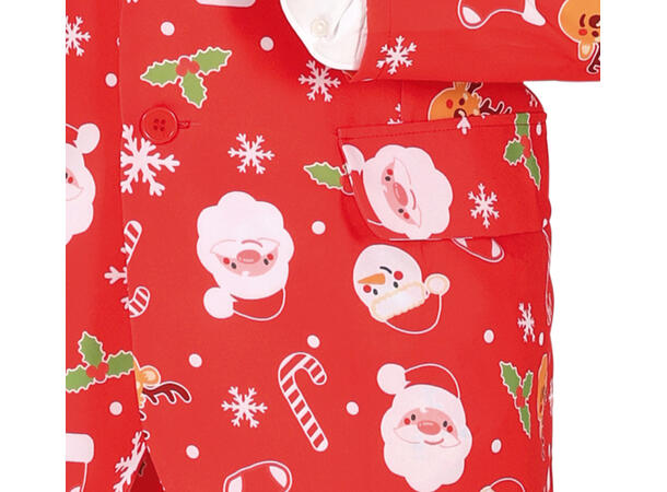 Juledress - Nisse - Rød 1 Herredress - Str 52-54 (L) 