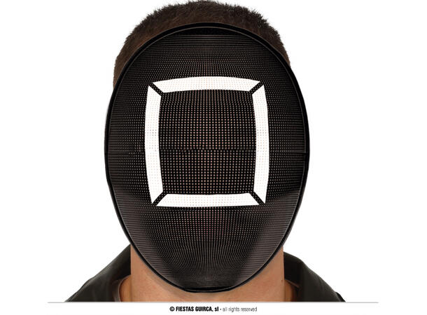 Maske med firkantsymbol - Sqiud Game 1 Maske til voksen i PVC 