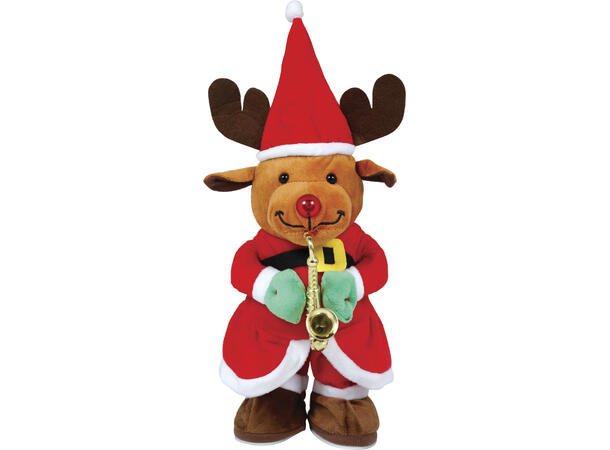 Reinsdyr - Synger og gjentar det du sier 1 Figur med lyd og bevegelse - 40cm 