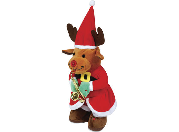 Reinsdyr - Synger og gjentar det du sier 1 Figur med lyd og bevegelse - 40cm 