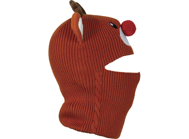 Reinsdyrlue m/hals og horn 1 Lue til barn i polyester - onesize 