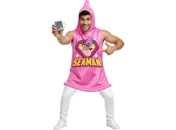 SEXMAN - Onepiece m/hette 1 Onepiece i Polyester - Onesize 