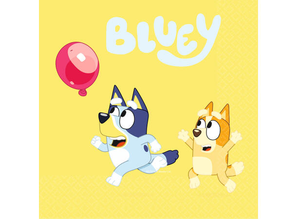 Bluey 16 Lunsjservietter - 33x33cm 