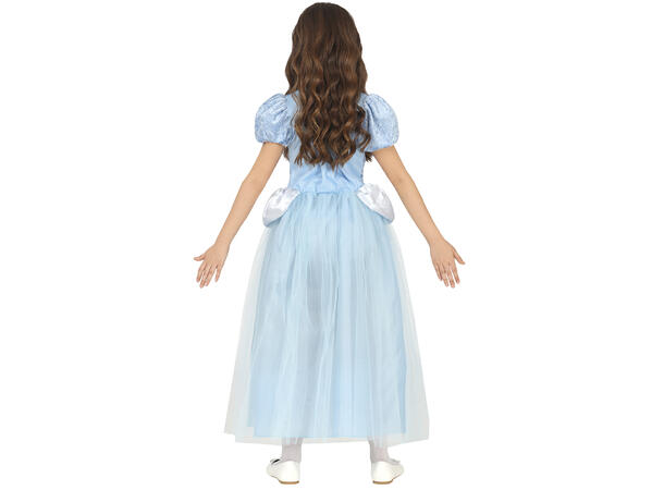 Prinsessekjole - Lyseblå 1 Barnekostyme - Str 5-6 År (123cm) 