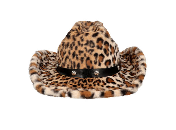 Cowboyhatt - Leopardskinn 1 Cowboyhatt til voksen - Onesize 