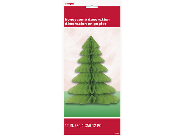 Honeycomb - Juletre 1 Papirdekorasjon - 30cm 
