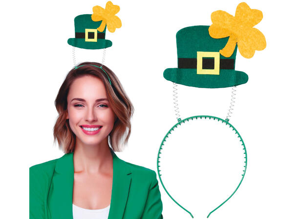 Hårbøyle - Svevende hatt - St. Patricks 1 Hårbøyle i plast 