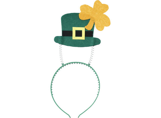 Hårbøyle - Svevende hatt - St. Patricks 1 Hårbøyle i plast 