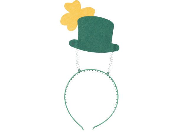 Hårbøyle - Svevende hatt - St. Patricks 1 Hårbøyle i plast 