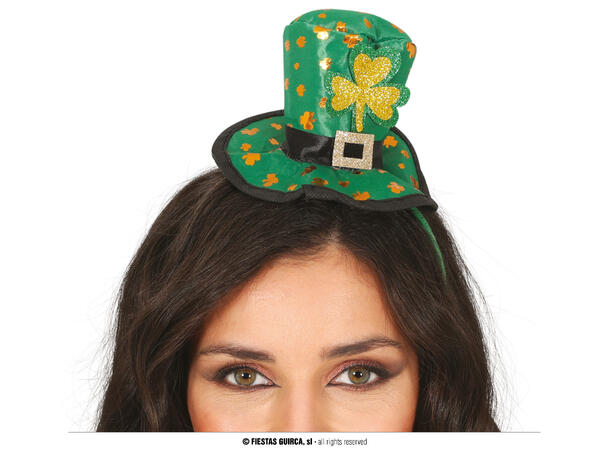Hårbøyle med hatt - St. Patricks Day 1 Hårbøyle i plast 