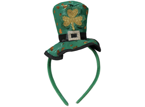 Hårbøyle med hatt - St. Patricks Day 1 Hårbøyle i plast 