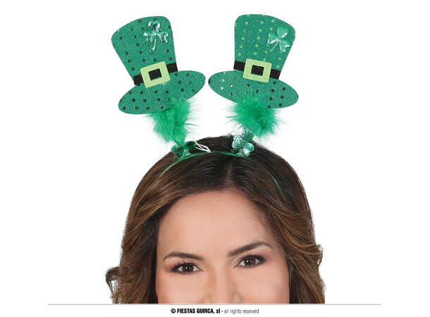 Hårbøyle med hatter - St. Patricks Day 1 Hårbøyle i plast 