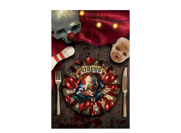 Killer Clown 6 Tallerkener i papp - 23cm 