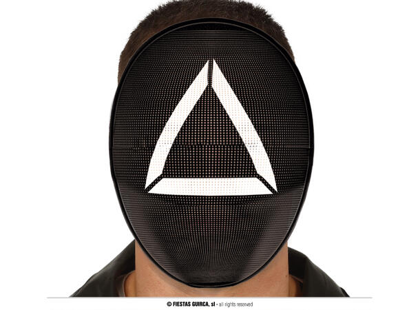 Maske med trekantsymbol - Sqiud Game 1 Maske til voksen i PVC 