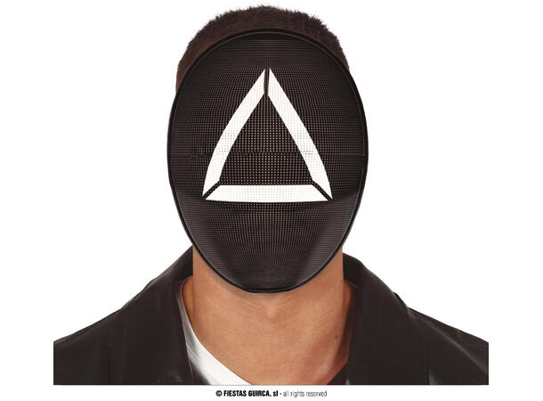 Maske med trekantsymbol - Sqiud Game 1 Maske til voksen i PVC 