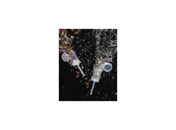 Push Poppere - Flere Farger 6 Puchpoppere med foliekonfetti