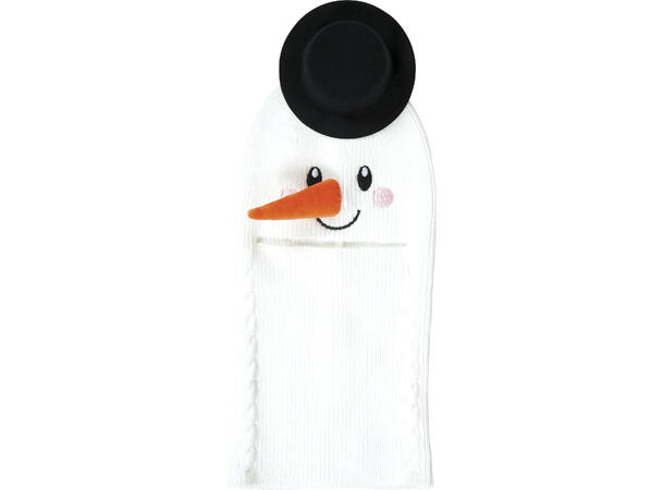 Snømannlue m/hals og hatt 1 Lue til barn i polyester - onesize 