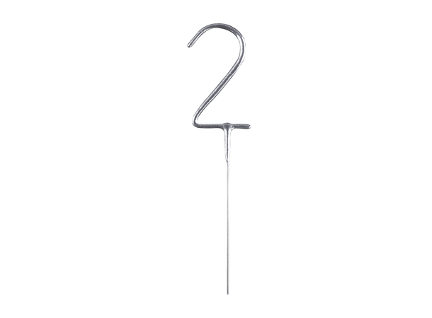 Stjerneskudd - Nummer "2" - Sølv 10 stjerneskudd - 16cm 