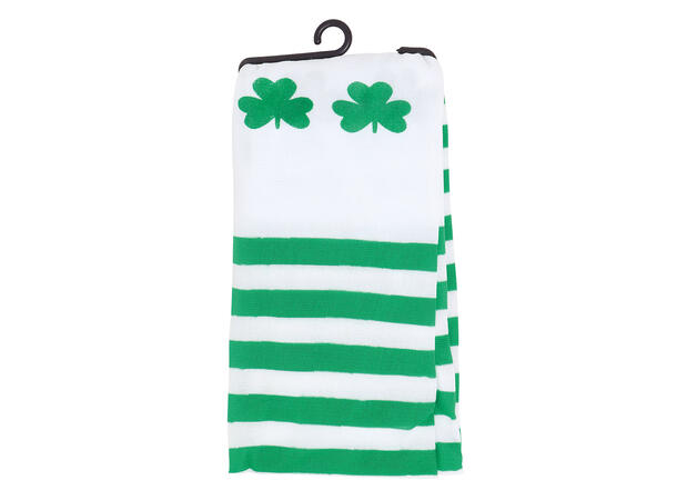 Strømper - St. Patricks Day - Grønn/hvit 1 Par strømper i polyseter - Onesize 