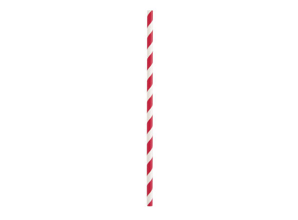 Sugerør -Striper  Assorterte Farger 40 Papirsugerør - 20cm