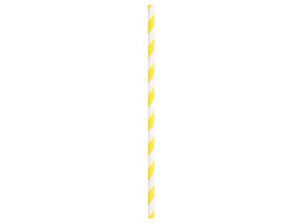 Sugerør -Striper  Assorterte Farger 40 Papirsugerør - 20cm