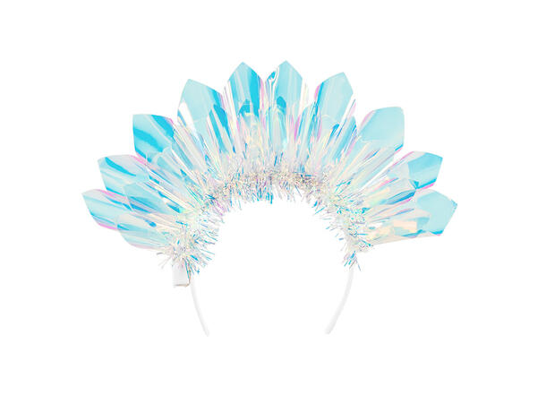 Tiara - Glorie krone med LED-lys 1 Tiara med LED-lys til voksen 