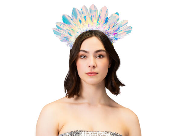 Tiara - Glorie krone med LED-lys 1 Tiara med LED-lys til voksen 
