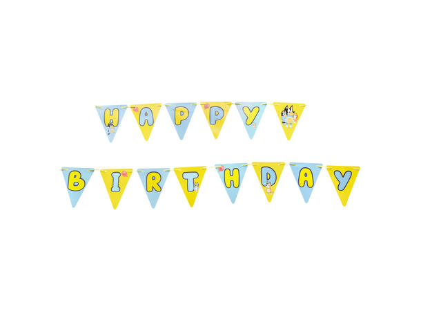 Bluey 1 Flaggbanner i papir - 330x18cm 