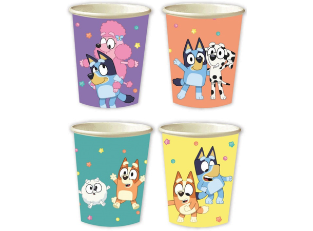 Bluey 8 Kopper i papp - 2,5dl 