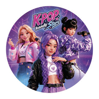 K-Pop 1 Spiselig kakeskilt - 20cm