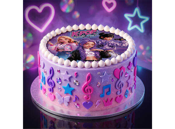 K-Pop 1 Spiselig kakeskilt - 20cm 