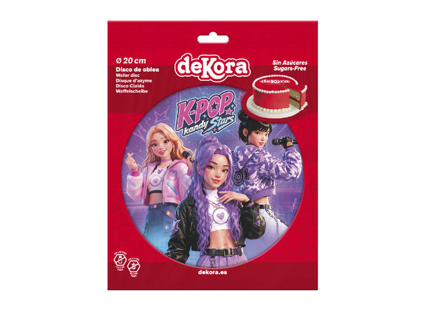 K-Pop 1 Spiselig kakeskilt - 20cm 