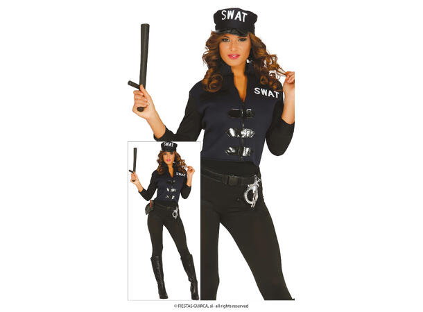 Politikostyme - SWAT Spandex 1 Damekostyme - Str 42-44 (L) 