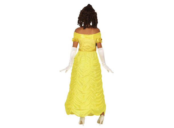 Prinsessekjole - gul 1 Damekostyme - Str 44-46 (XL) 