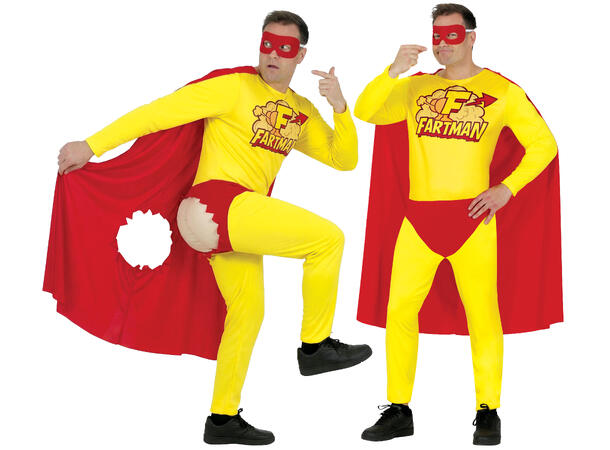 Superhelt - Fartman 1 Herrekostyme - Str 52-54 (L) 