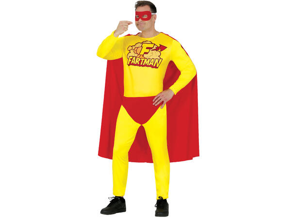 Superhelt - Fartman 1 Herrekostyme - Str 52-54 (L) 