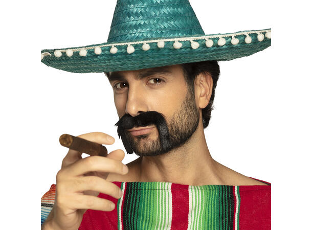 Bart - Mexico - Sort 1 Selvklebende bart 