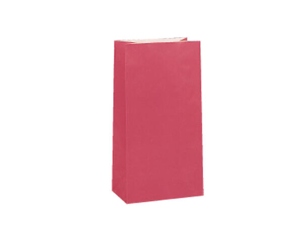 Ensfarget - Assortert Neon 10 Godteposer i papir - 25,5x13cm