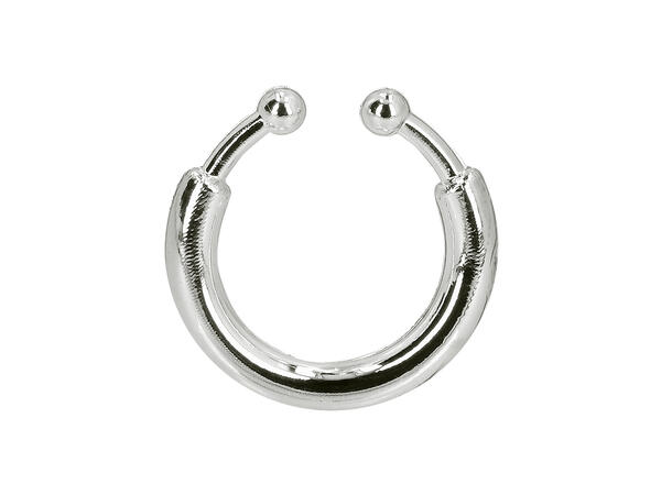 Falske piercingringer - Sølv 8 Piercing ringer i plast 